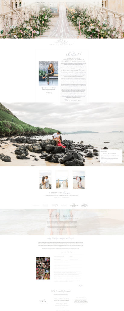 Vanessa Hicks' website on Showit, the ultimate websites for photographers and creative entrepreneurs