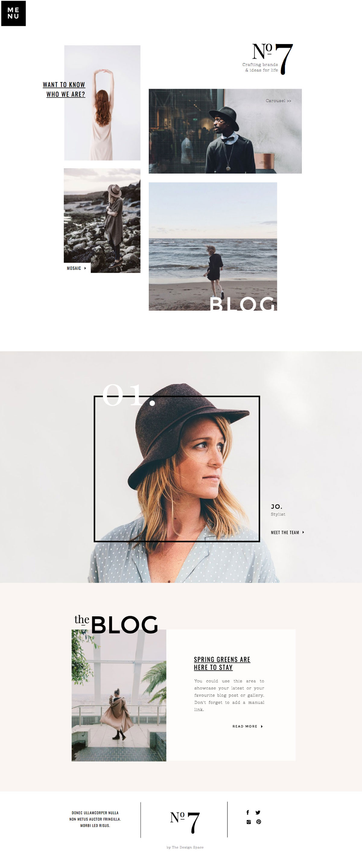 Free Showit Design Template - No. 7