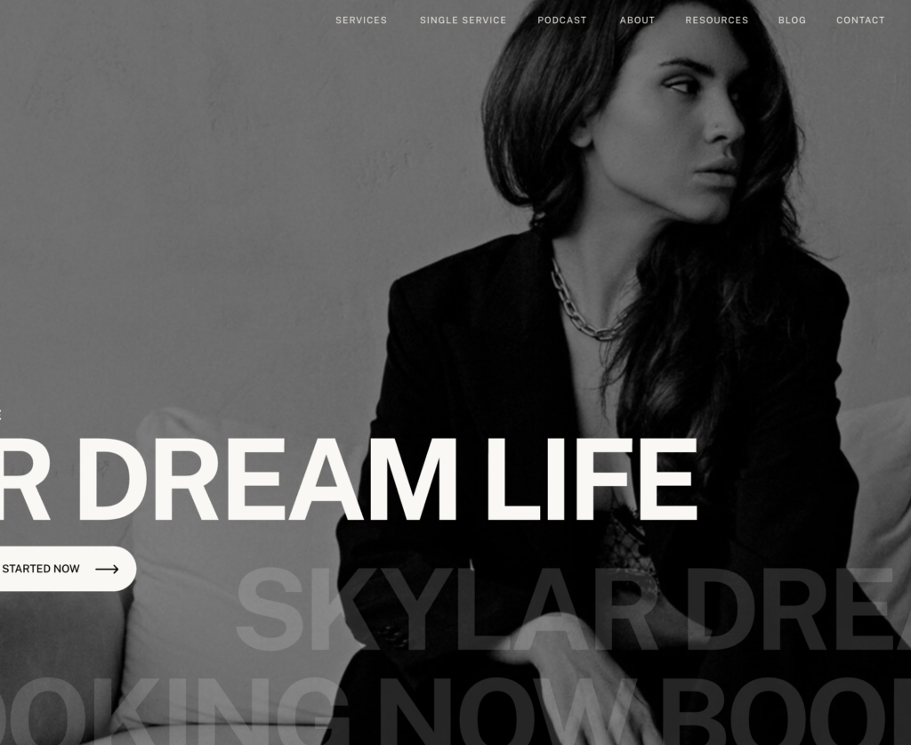 Coaching & Consulting Website Templates Skylar Dreams